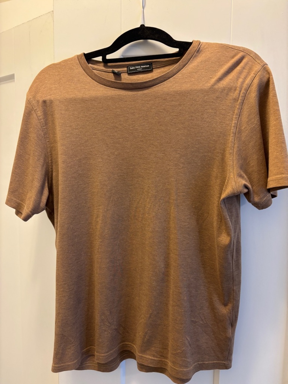 Saks Fifth Avenue Men's Short-Sleeve Crewneck Tee in Brown